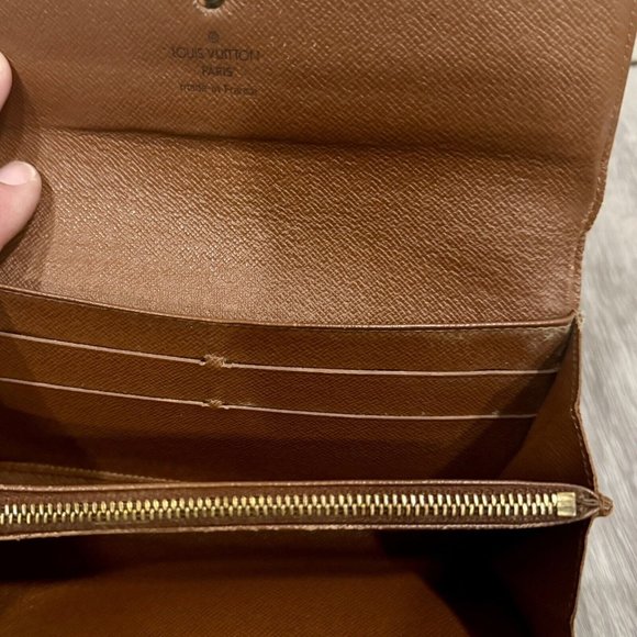 Authentic Louis Vuitton Monogram Portefeuille Sarah Long Wallet - Picture 12 of 12